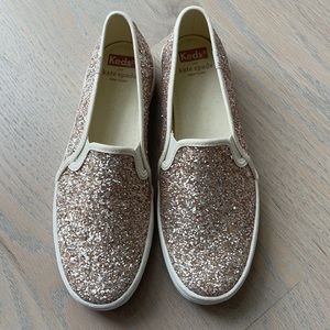Keds X Kate Spade Glitter Sneaker / size 8 / new